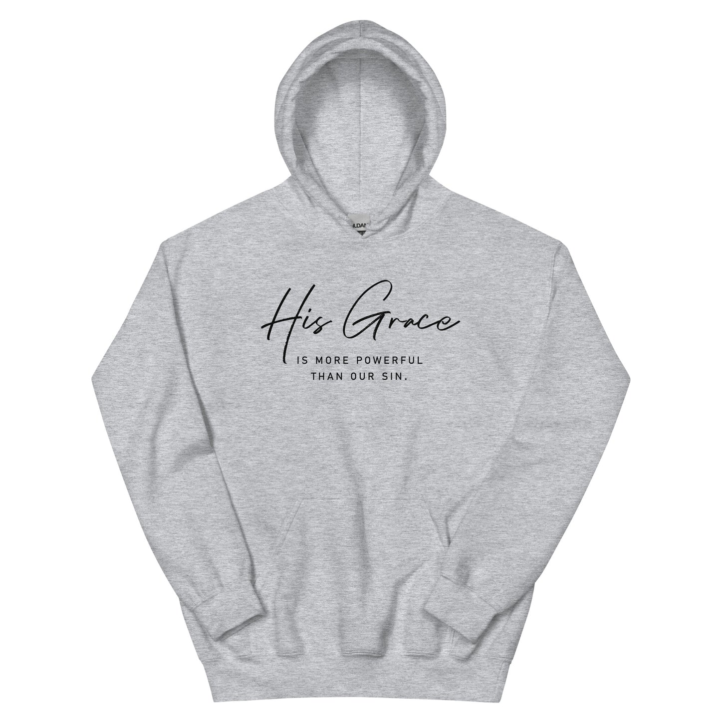 His Grace Is More Powerful Than Our Sin Christian Hoodie